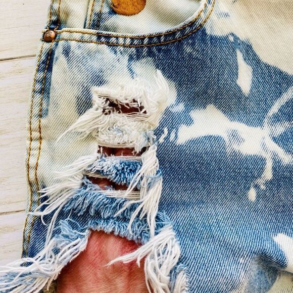 Vintage Gloria Vanderbilt Murjani Jean Shorts Sz 25/26 - Picture 5 of 12